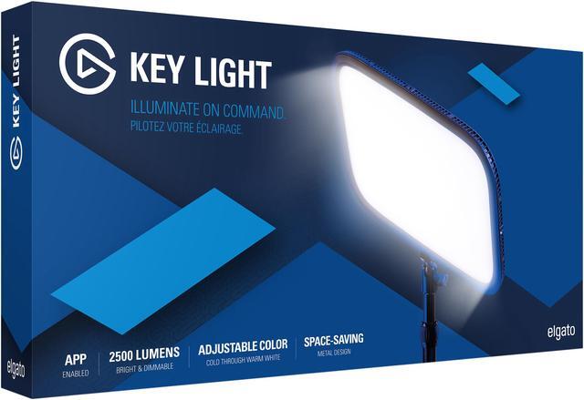 Alt view image 9 of 11 - Elgato Key Light - Professional Studio LED Panel, App-controlled, 2800 Lumens, Color Temperature Adjustable, Desk Mount Included, for PC and Mac