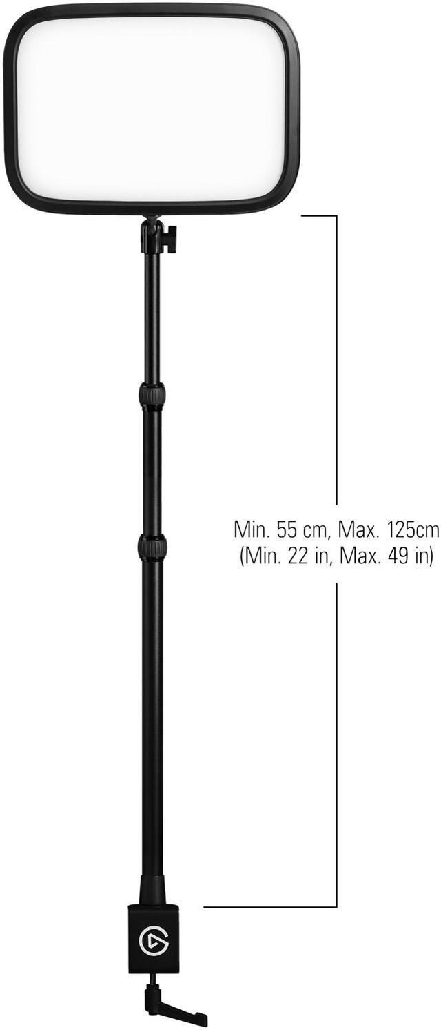 Alt view image 7 of 11 - Elgato Key Light - Professional Studio LED Panel, App-controlled, 2800 Lumens, Color Temperature Adjustable, Desk Mount Included, for PC and Mac