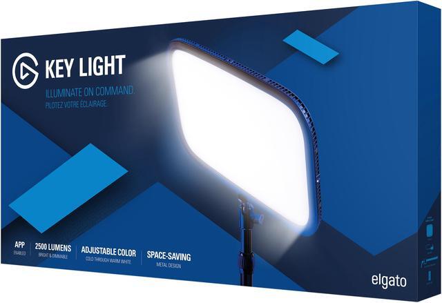 Alt view image 10 of 11 - Elgato Key Light - Professional Studio LED Panel, App-controlled, 2800 Lumens, Color Temperature Adjustable, Desk Mount Included, for PC and Mac