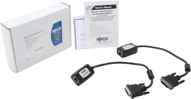 Alt view image 3 of 3 - Tripp Lite DVI Over Cat5/Cat6 Extender, Video Transmitter & Receiver, 1920x1080 at 60Hz, TAA (B140-101)