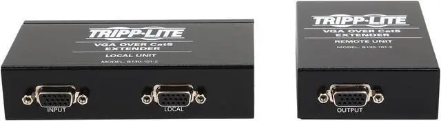 Alt view image 3 of 6 - Tripp Lite VGA over Cat5 Extender Kit (Transmitter + Receiver) B130-101-2
