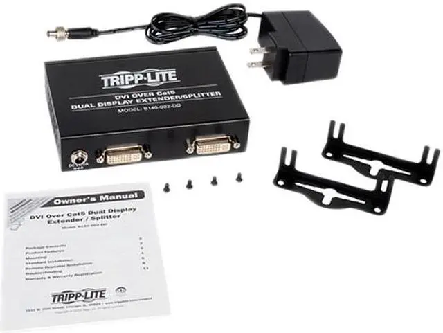 Alt view image 3 of 3 - Tripp Lite DVI Over Cat5 Dual Display Extender / Splitter B140-002-DD