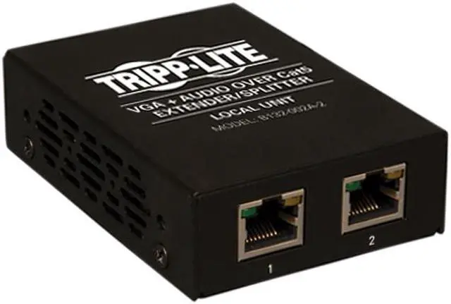 Main image of Tripp Lite VGA + Audio over Cat5 Extender 2-Port Transmitter HD15 RJ45 TAA B132-002A-2
