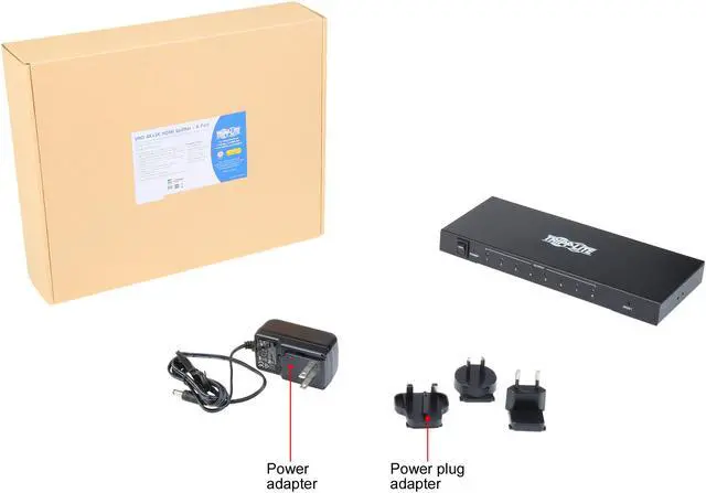Alt view image 7 of 6 - Tripp Lite 8-Port 4K HDMI Splitter for Ultra-HD (4Kx2K) Video and Audio - 4096 x 2160 @ 30Hz (B118-008-UHD)