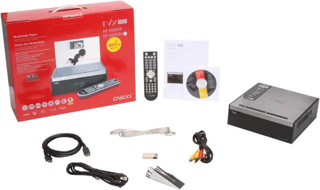Alt view image 6 of 6 - DVico TVIX Full 1080p HD Media Player W/ Wifi Network M-6600N