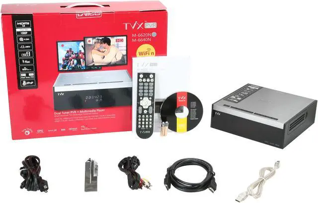 Alt view image 6 of 6 - DVico Full HD 1080p Media Player PVR Dual TV Tuner W/ Wifi Network M-6620N