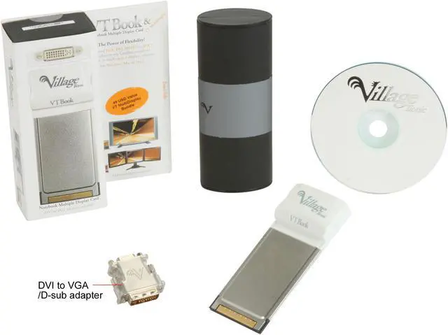 Alt view image 4 of 4 - HIS HVTBOOK Notebook PC Card to DVI Video Adapter