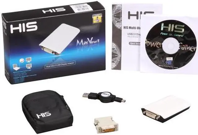 Alt view image 5 of 5 - HIS HMV2-MAC-PC Multi-View II External Video Card Video Adapter (Mac & Window 7 compatible version)