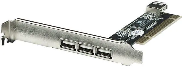 Main image of Manhattan 3 Ext & 1 Int Port Hi-Speed USB 2.0 PCI Card Model 169011