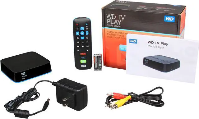 Alt view image 9 of 9 - WD TV Play Media Player WDBMBA0000NBK-HESN