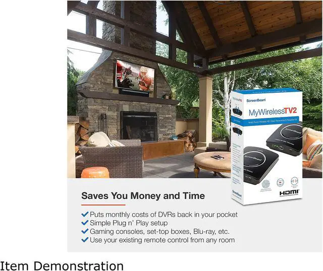 Alt view image 5 of 7 - SCREENBEAM MyWirelessTV 2 (MWTV2KIT01) Multi-Room Wireless HD Video Kit