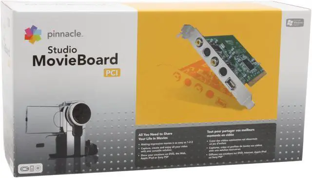 Alt view image 7 of 7 - Pinnacle Video Capture & Editing Studio MovieBoard PCI PCI Interface