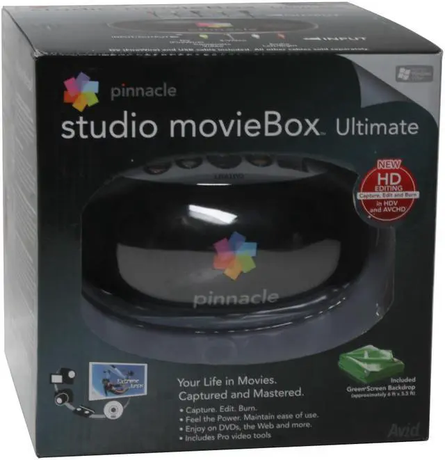 Alt view image 9 of 9 - Pinnacle Studio MovieBox Ultimate HDV&AVCHD USB Video Editing/Captuer 82301002241 USB 2.0 Interface