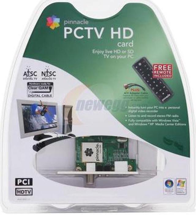 Alt view image 2 of 2 - Pinnacle 7-85428-22238-7 PCTV HD Card NTSC/ATSC/ClearQAM/FM TV Tuner PCI w/ Mini Remote