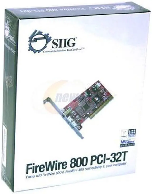 Alt view image 4 of 4 - SIIG FireWire 800 PCI host adapter Model NN-830112