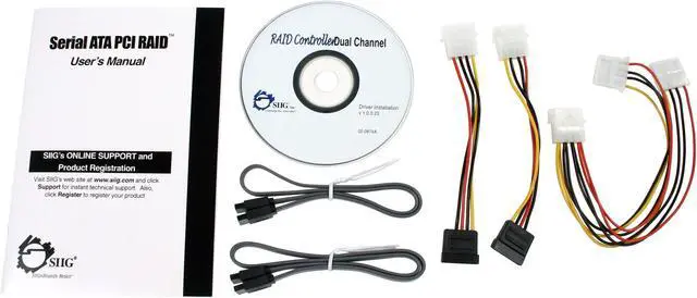 Alt view image 4 of 5 - SIIG SC-SATR12 32-bit PCI SATA High-speed dual-channel PCI-to-Serial ATA RAID controller