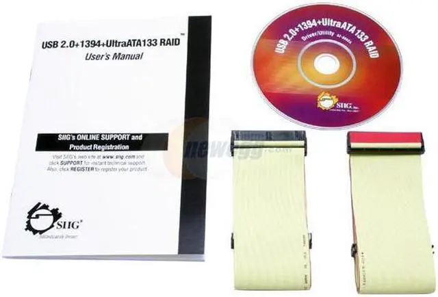 Alt view image 4 of 5 - SIIG USB2.0 + 1394 + UltraATA133 RAID Card Model JU-NNBR11