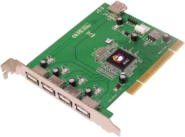 Main image of SIIG USB 2.0 5-Port PCI Card Model JU-P50212-S5
