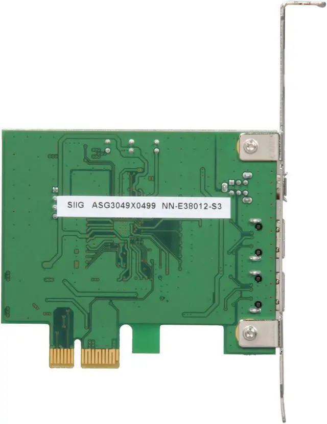 Alt view image 5 of 5 - SIIG 3-Port FireWire 800 PCIe Card Model NN-E38012-S3