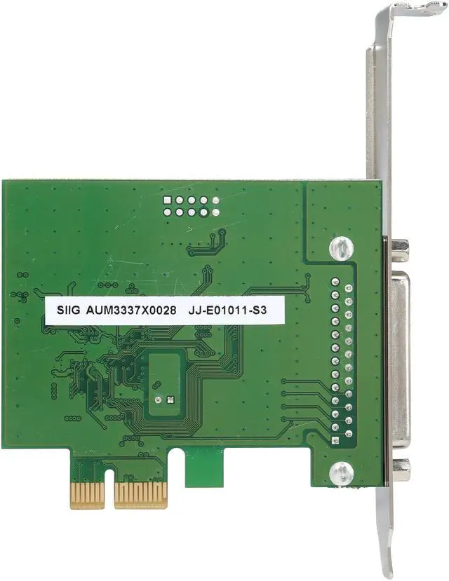 Alt view image 4 of 5 - SIIG 1-port Dual Profile ECP/EPP high-speed parallel PCIe adapter Model JJ-E01011-S3