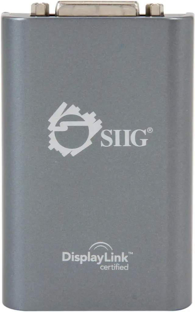 Alt view image 2 of 7 - SIIG JU-DV0112-S1 USB 2.0 to DVI/VGA Pro External Video Card Adapter