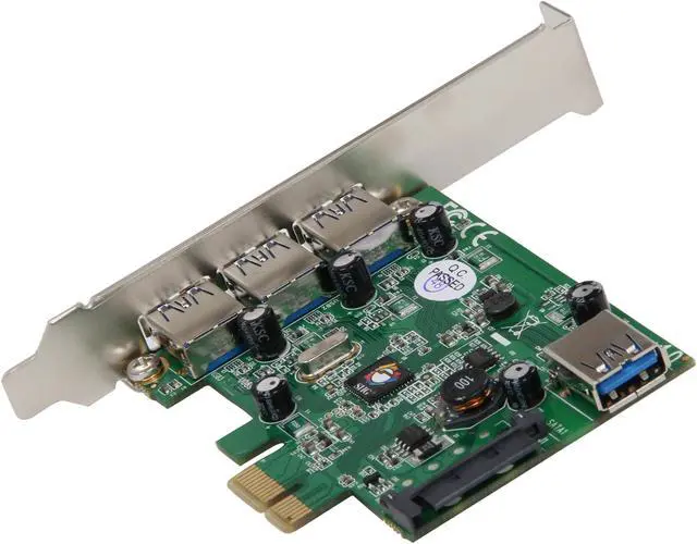 Alt view image 5 of 7 - SIIG USB 3.0 4-Port PCIe i/e Model JU-P40212-S1