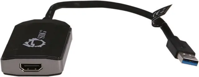 Alt view image 2 of 6 - SIIG JU-H20111-S1 USB 3.0 to HDMI/DVI Multi Monitor External Video Card Adapter - OEM