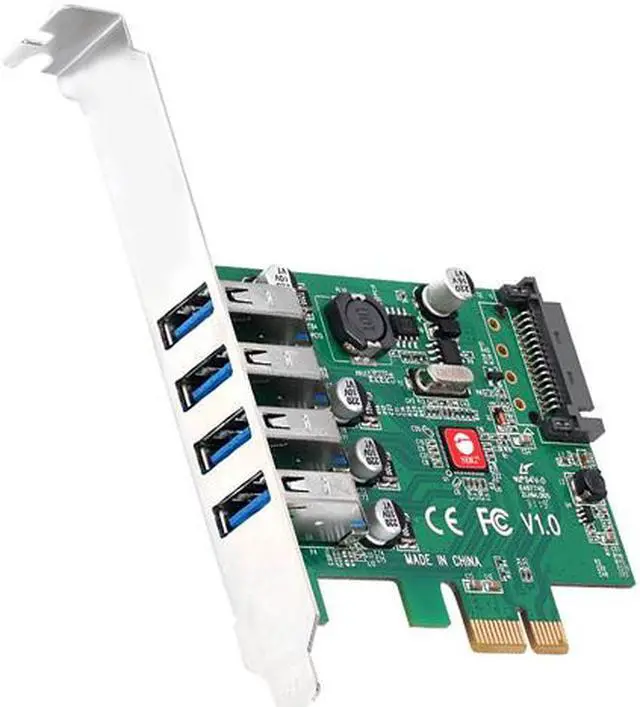 Main image of SIIG JU-P40A11-S1 DP USB 3.0 4-Port PCIe Host Card