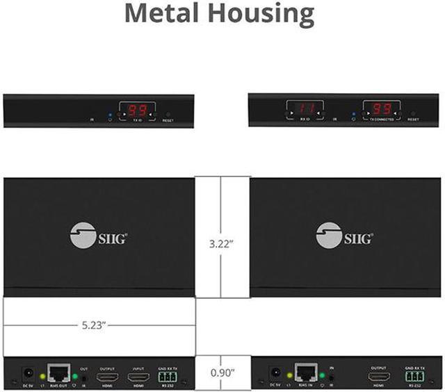 Alt view image 7 of 7 - SIIG 1080p HDMI Over IP Extender with IR CE-H23A11-S2