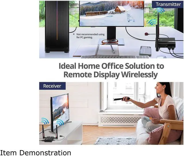 Alt view image 6 of 7 - SIIG Full HD Wireless HDMI Extender - Receiver CE-H27711-S1