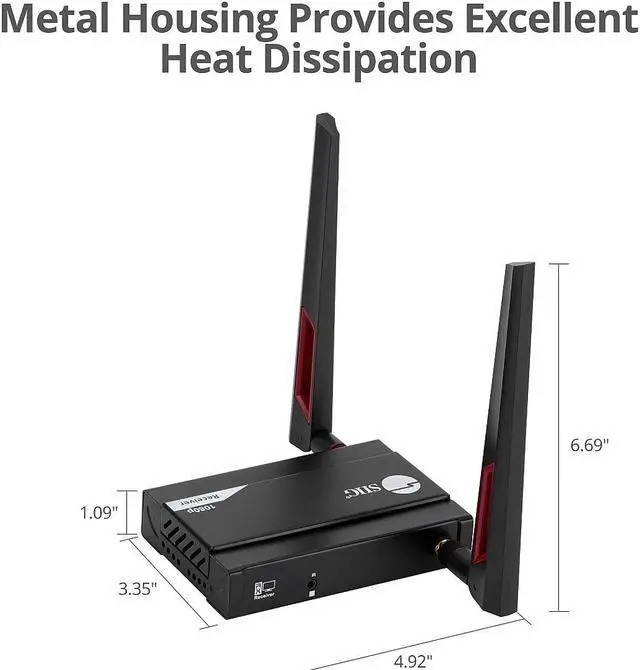 Alt view image 2 of 7 - SIIG Full HD Wireless HDMI Extender - Receiver CE-H27711-S1