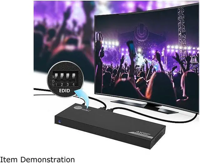 Alt view image 12 of 14 - SIIG 1x4 HDMI Splitter Over Cat6 Extender with Loopout, IR, ARC & RS-232 CE-H27A11-S1