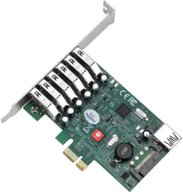 Alt view image 3 of 6 - SIIG DP USB 3.0 7-Port PCIe i/e  JU-P70011-S2