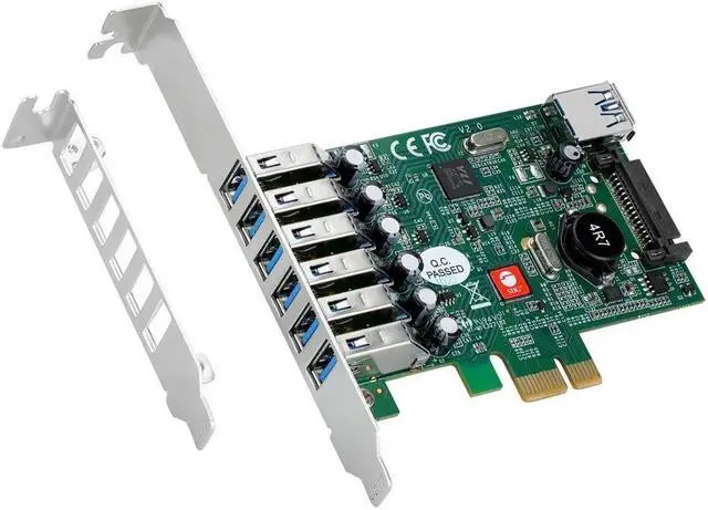 Alt view image 4 of 6 - SIIG DP USB 3.0 7-Port PCIe i/e  JU-P70011-S2