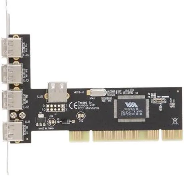 Alt view image 3 of 6 - ENCORE 5 Port USB2.0 PCI Card Model ENLUSB2-5PCI-BR