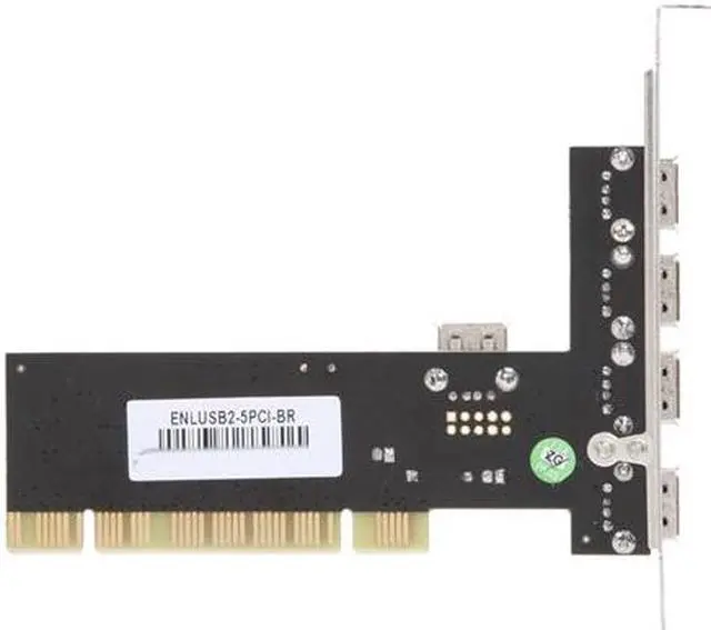 Alt view image 4 of 6 - ENCORE 5 Port USB2.0 PCI Card Model ENLUSB2-5PCI-BR