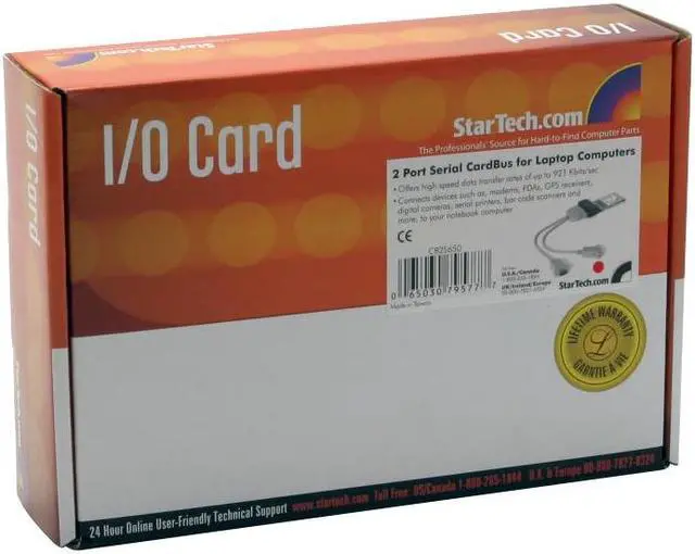 Alt view image 5 of 5 - StarTech.com CB2S650 Serial Ports PCMCIA Card 2 Port Serial Ports