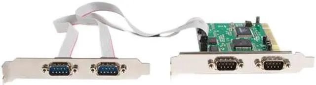 Alt view image 3 of 5 - StarTech.com Value 4 Port 16550 Serial PCI Card Model PCI4S550N