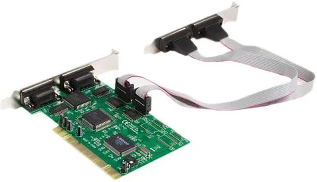 Alt view image 4 of 5 - StarTech.com Value 4 Port 16550 Serial PCI Card Model PCI4S550N