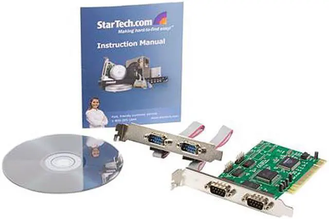 Alt view image 5 of 5 - StarTech.com Value 4 Port 16550 Serial PCI Card Model PCI4S550N