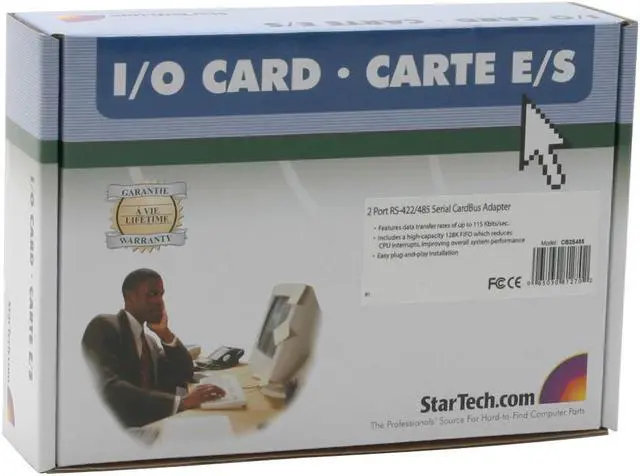 Alt view image 4 of 4 - StarTech.com CB2S485 Serial Ports PCMCIA Card 2 x Serial Ports