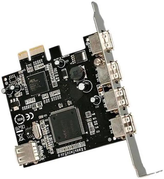 Alt view image 3 of 5 - StarTech 5 Port PCI Express USB 2.0 Adapter Card