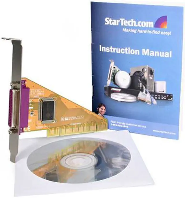 Alt view image 5 of 5 - StarTech.com Value 1 Port EPP/ECP Parallel PCI Card Model PCI1P