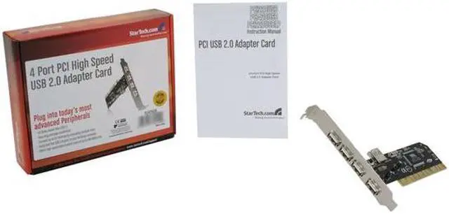 Alt view image 6 of 6 - StarTech PCI420USB 4 Port PCI High Speed USB 2.0 Adapter Card