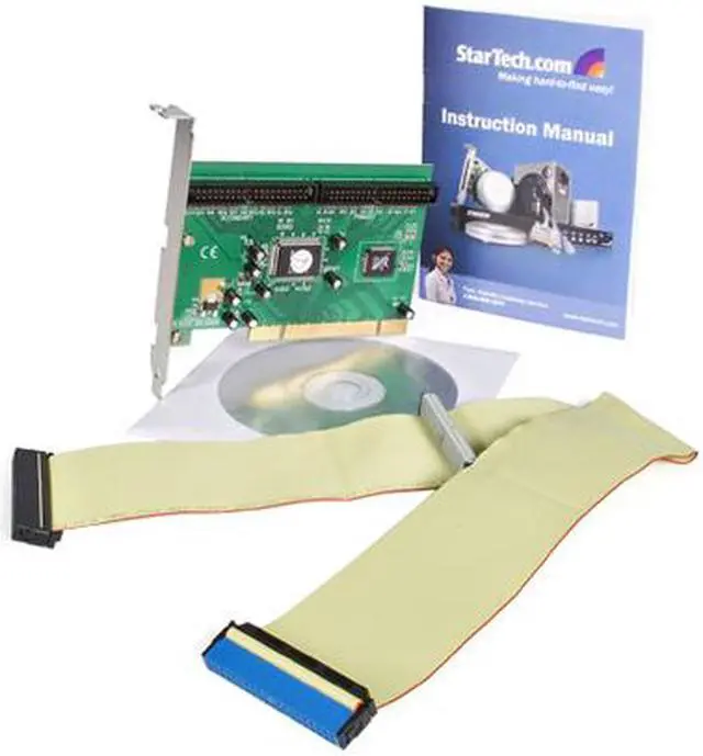 Alt view image 5 of 5 - StarTech.com 2 Port PCI IDE Controller Adapter Card Model PCIIDE2