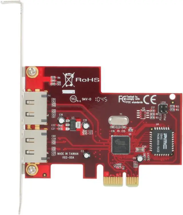 Alt view image 2 of 4 - StarTech.com 2 Port PCI Express eSATA Controller Adapter Card Model PEXESATA2