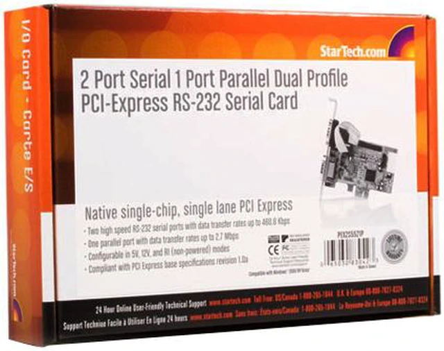 StarTech.com PCI Express Parallel Serial Combo Card with 16550 UART ...