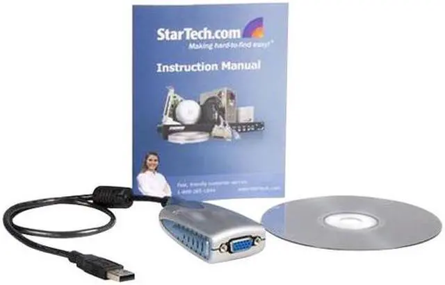 Alt view image 3 of 3 - StarTech.com USB2VGAE USB VGA Mini External Dual or Multi Monitor Video Adapter