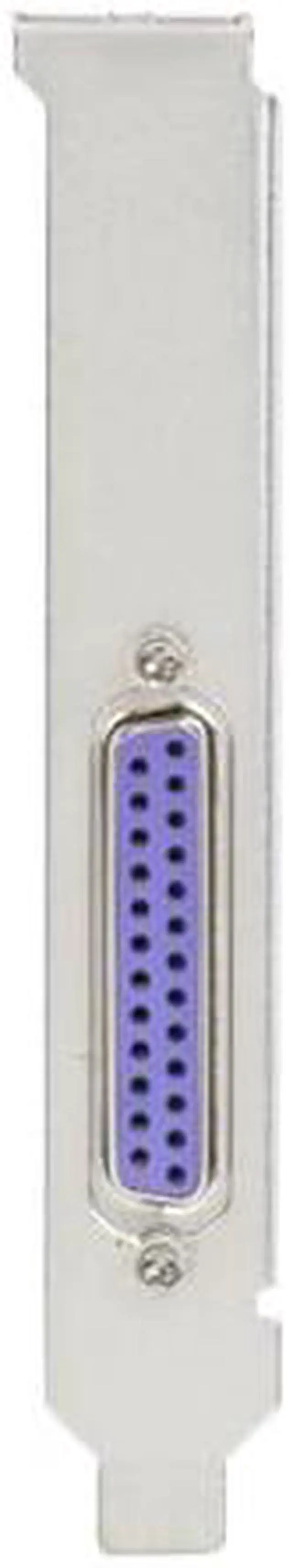 Alt view image 2 of 5 - StarTech.com PEX1P 1 Port PCI Express Dual Profile Parallel Adapter Card - SPP/EPP/ECP - 2x DB25 IEEE 1284 PCIe Parallel Card