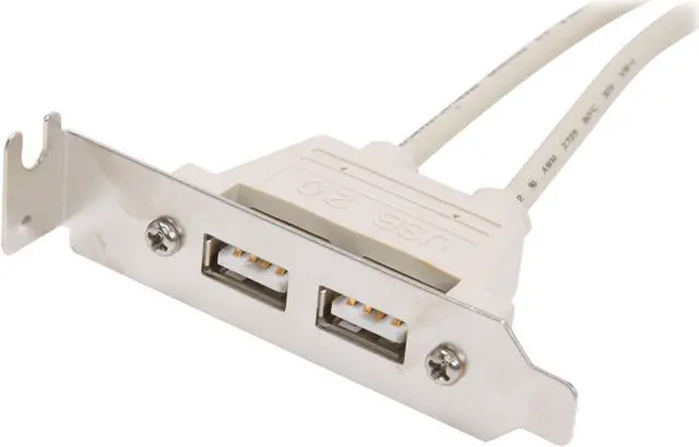 Main image of StarTech  2 Port USB A Female Low Profile Slot Plate Adapter Model USBPLATELP